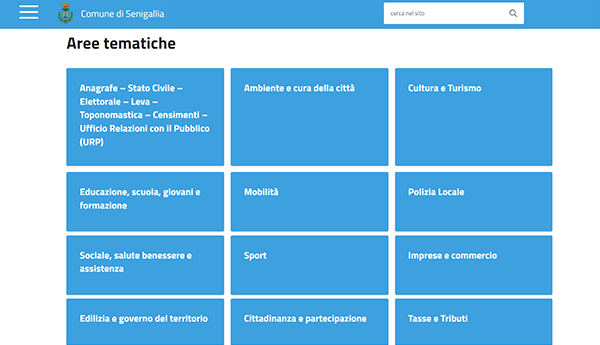 Aree tematiche Senigallia